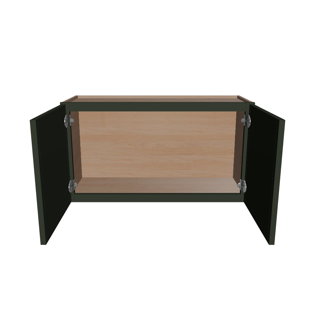 Modernform Cabinet Slim Sage Green 33" W X 18" H X 12" D Double Door Wall Cabinet