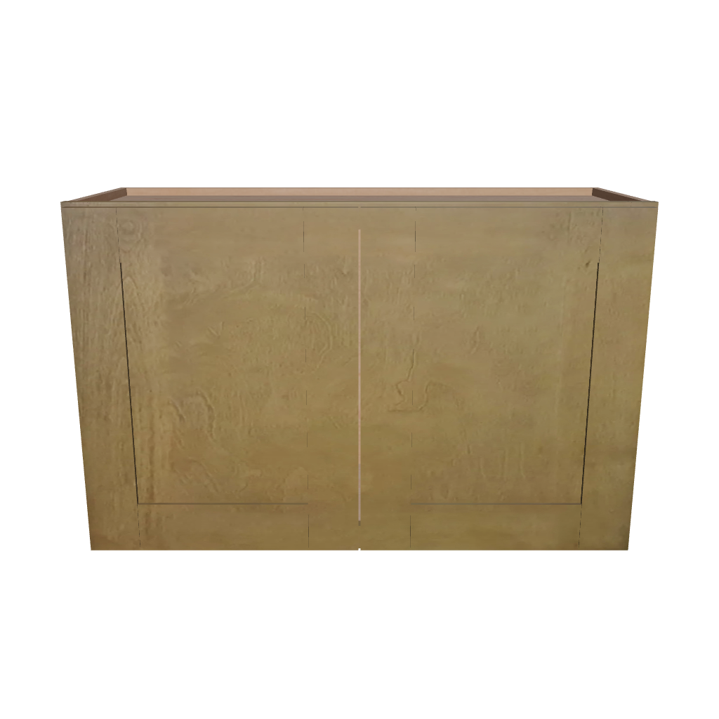 Modernform Cabinet Natural Shaker 33" W X 21" H X 12" D Double Door Wall Cabinet