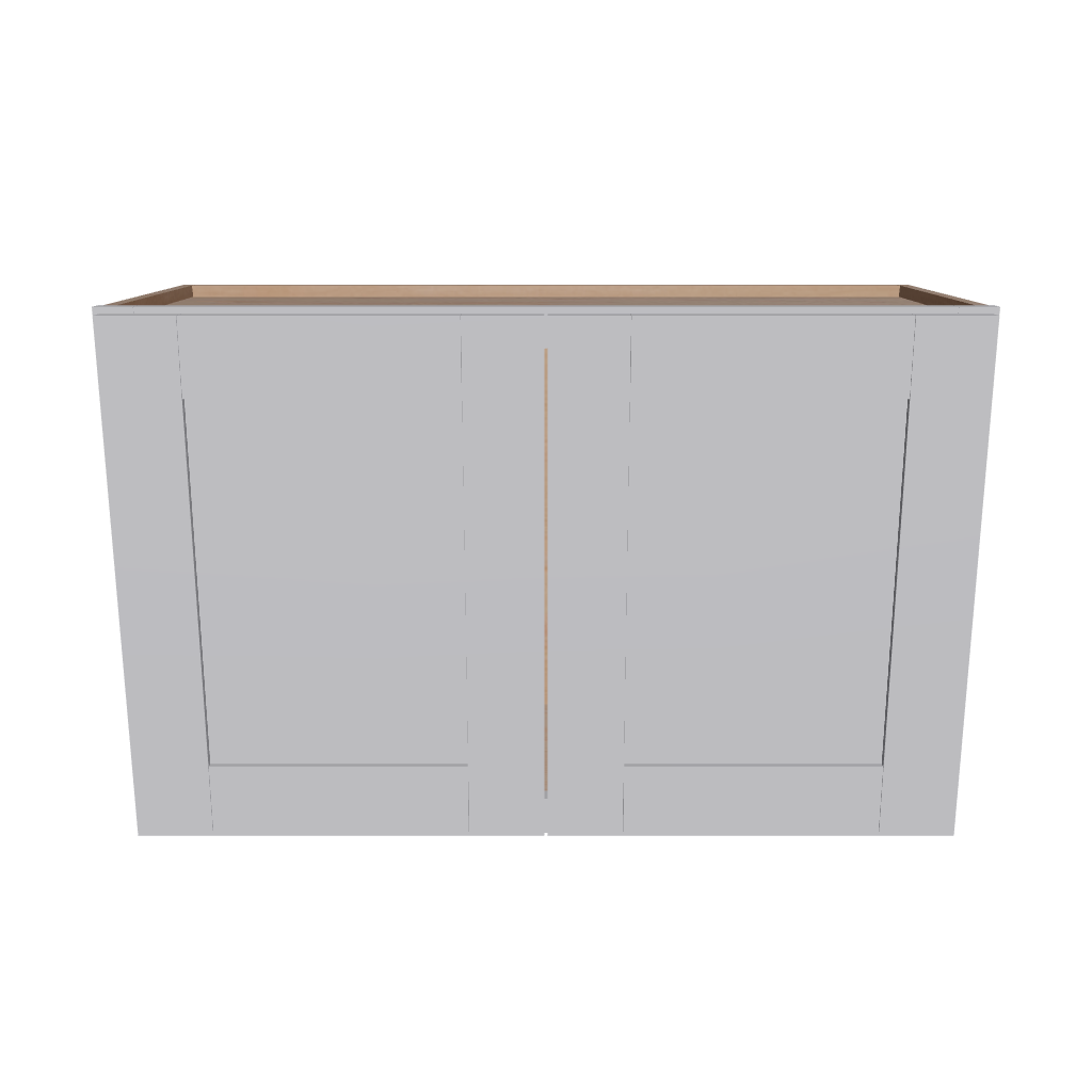 Modernform Cabinet Grey Shaker 33" W X 21" H X 12" D Double Door Wall Cabinet