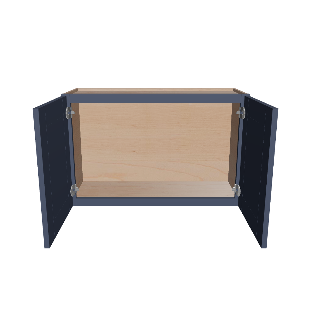 Modernform Cabinet Signature Blue 33" W X 21" H X 12" D Double Door Wall Cabinet