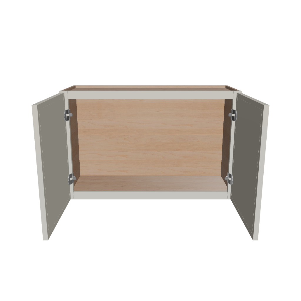 Modernform Cabinet Slim Dove White 33" W X 21" H X 12" D Double Door Wall Cabinet