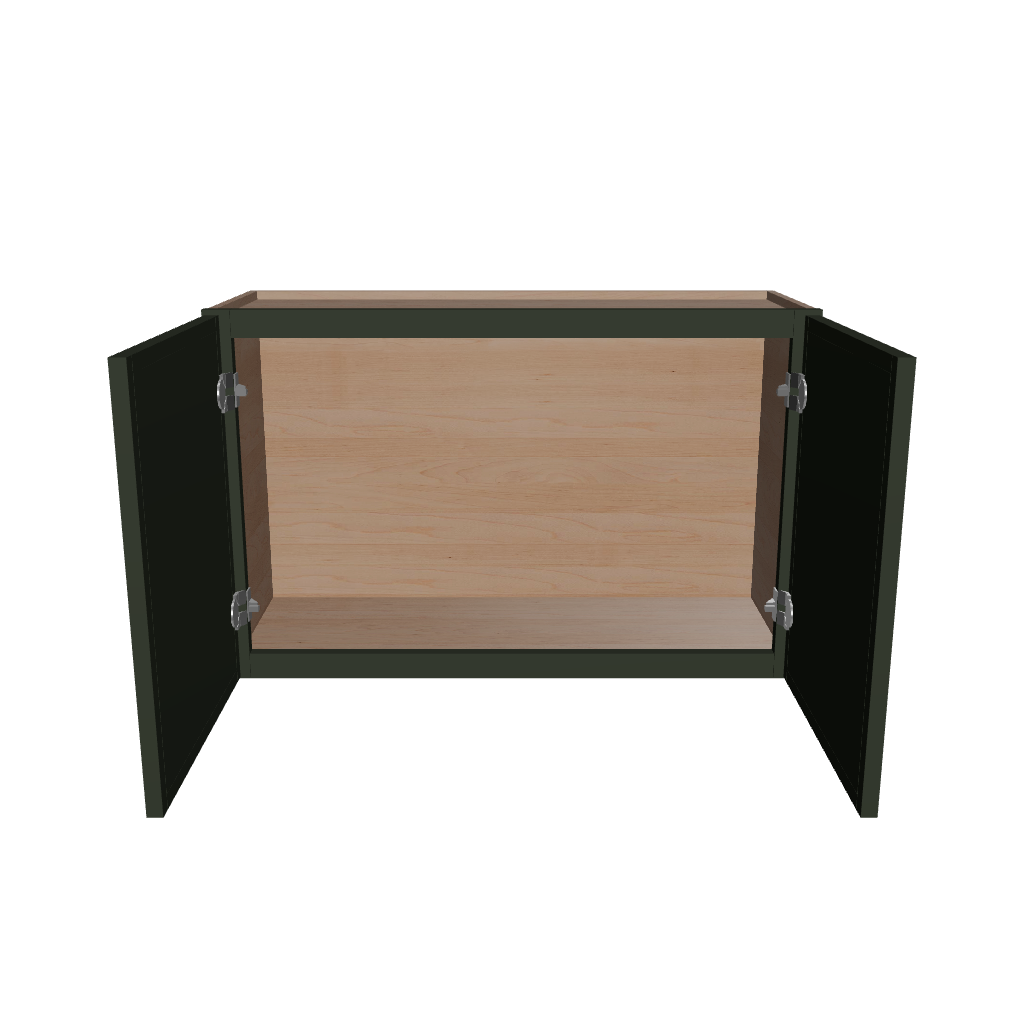 Modernform Cabinet Slim Sage Green 33" W X 21" H X 12" D Double Door Wall Cabinet