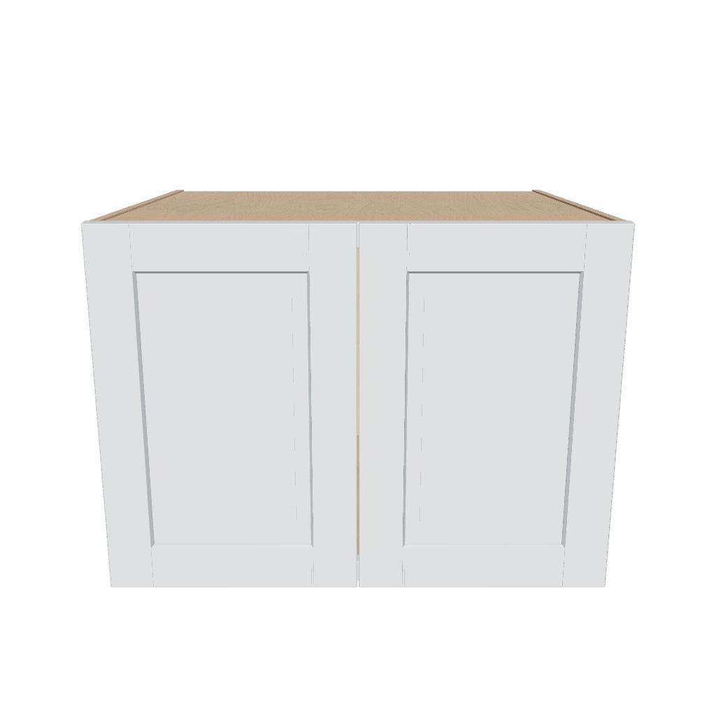 J&K White Shaker S8 Refrigerator Wall Cabinet   33" W x 24" H x 27" D