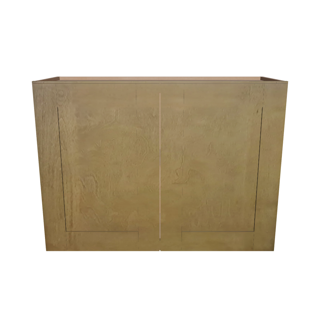 Modernform Cabinet Natural Shaker 33" W X 24" H X 12" D Double Door Wall Cabinet