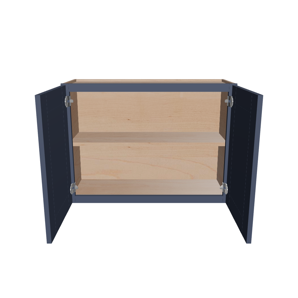 Modernform Cabinet Signature Blue 33" W X 24" H X 12" D Double Door Wall Cabinet