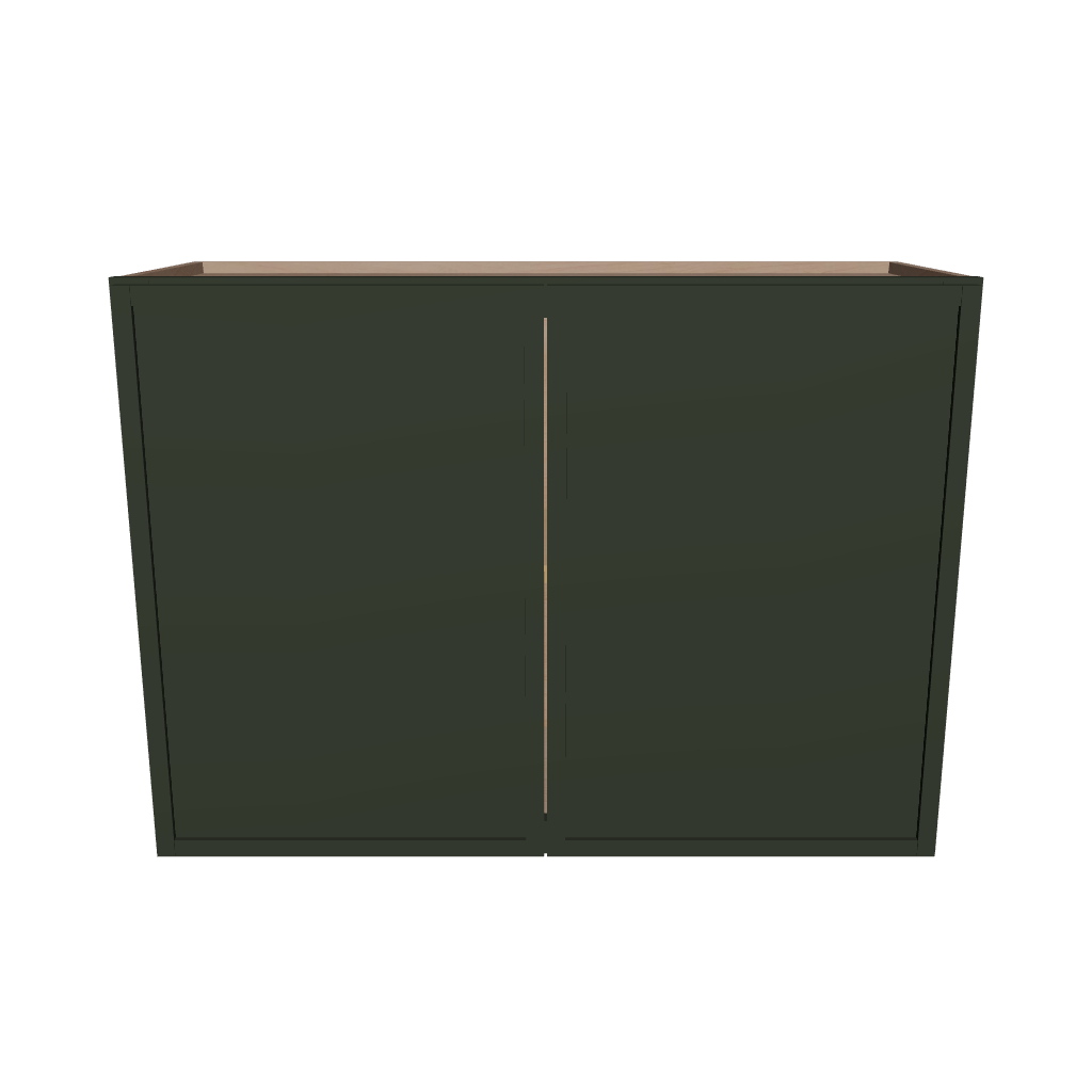 Modernform Cabinet Slim Sage Green 33" W X 24" H X 12" D Double Door Wall Cabinet