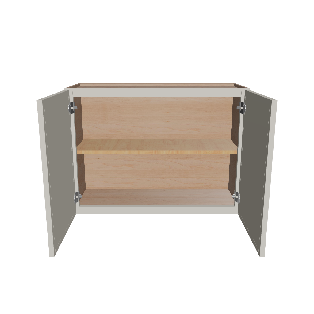 Modernform Cabinet Slim Dove White 33" W X 24" H X 12" D Double Door Wall Cabinet