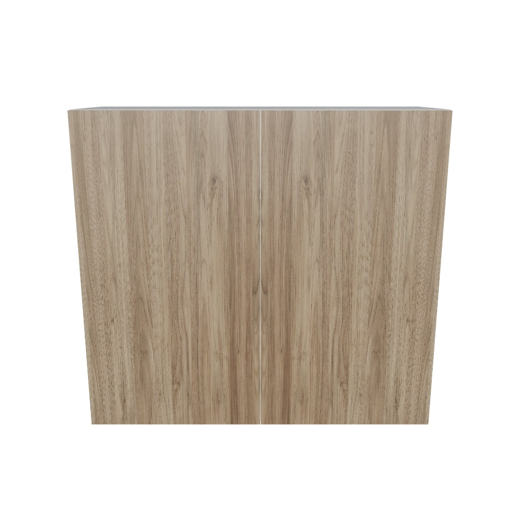 Modernform Cabinet Walnut 33" W X 30" H X 12" D Double Door Wall Cabinet