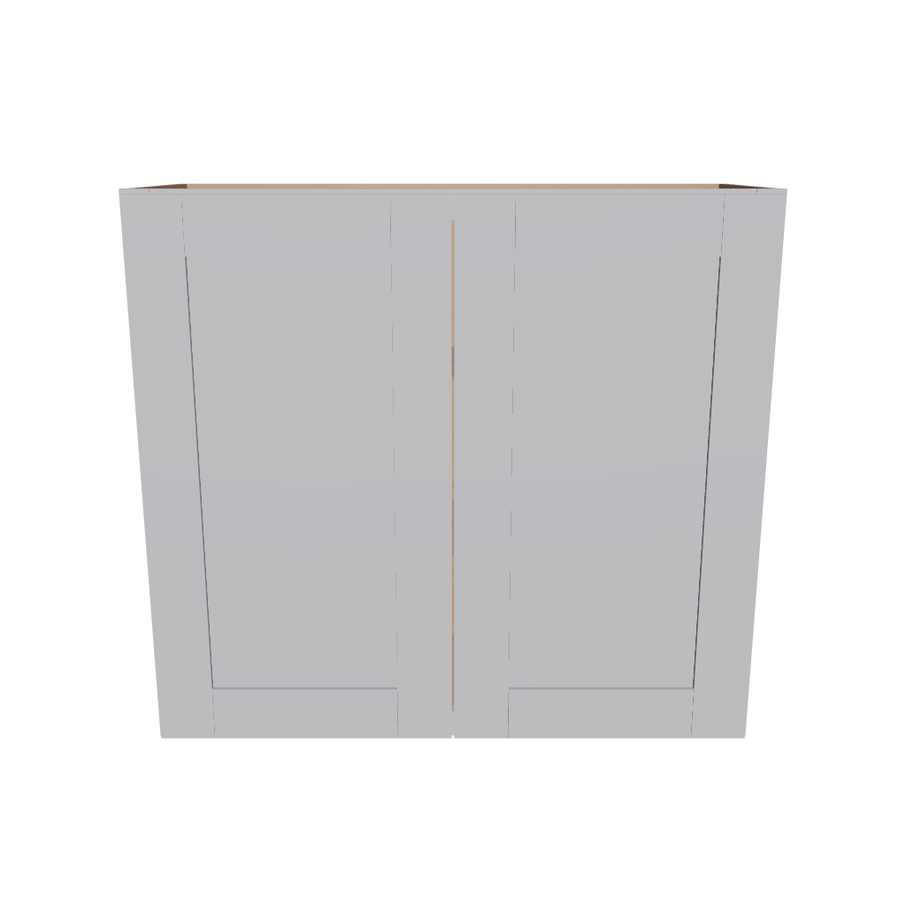 Modernform Cabinet Grey Shaker 33" W X 30" H X 12" D Double Door Wall Cabinet