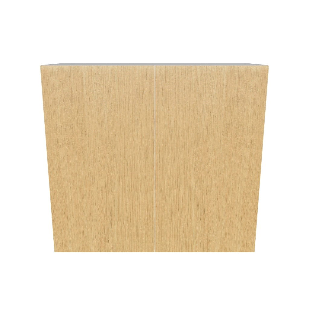 Modernform Cabinet Natural Oak 33" W X 30" H X 12" D Double Door Wall Cabinet