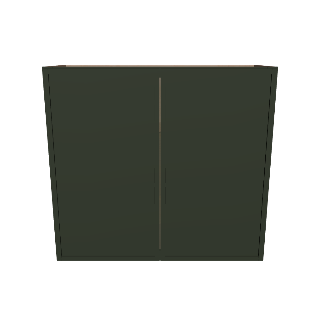 Modernform Cabinet Slim Sage Green 33" W X 30" H X 12" D Double Door Wall Cabinet