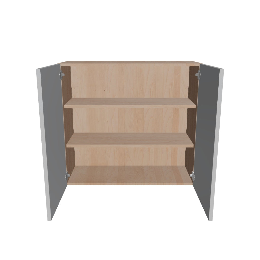 Modernform Cabinet Matte White 33" W X 30" H X 12" D Double Door Wall Cabinet