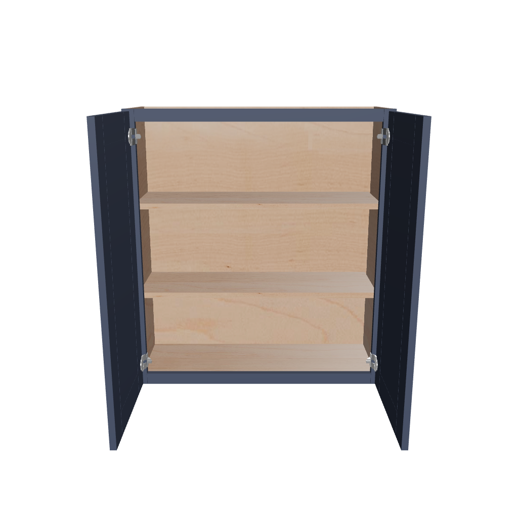 Modernform Cabinet Signature Blue 33" W X 36" H X 12" D Double Door Wall Cabinet
