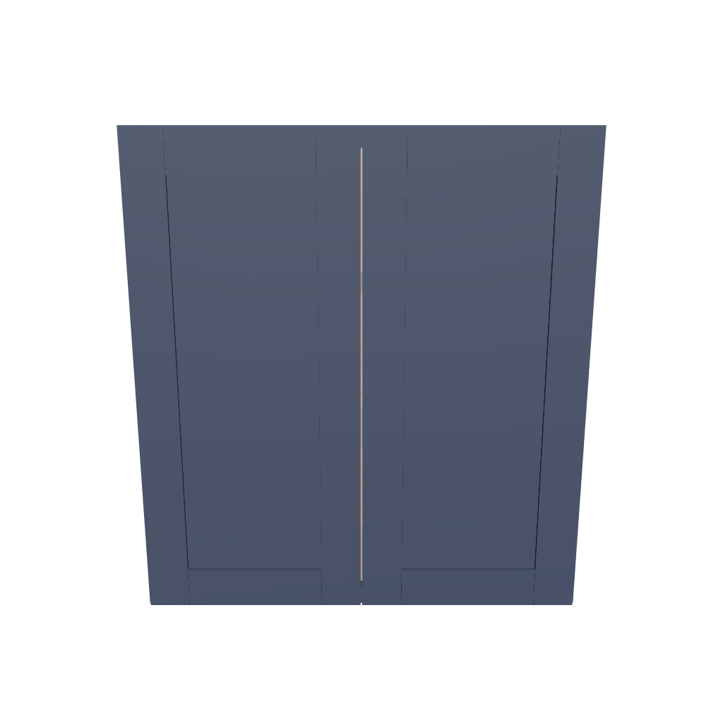 Modernform Cabinet Signature Blue 33" W X 36" H X 12" D Double Door Wall Cabinet