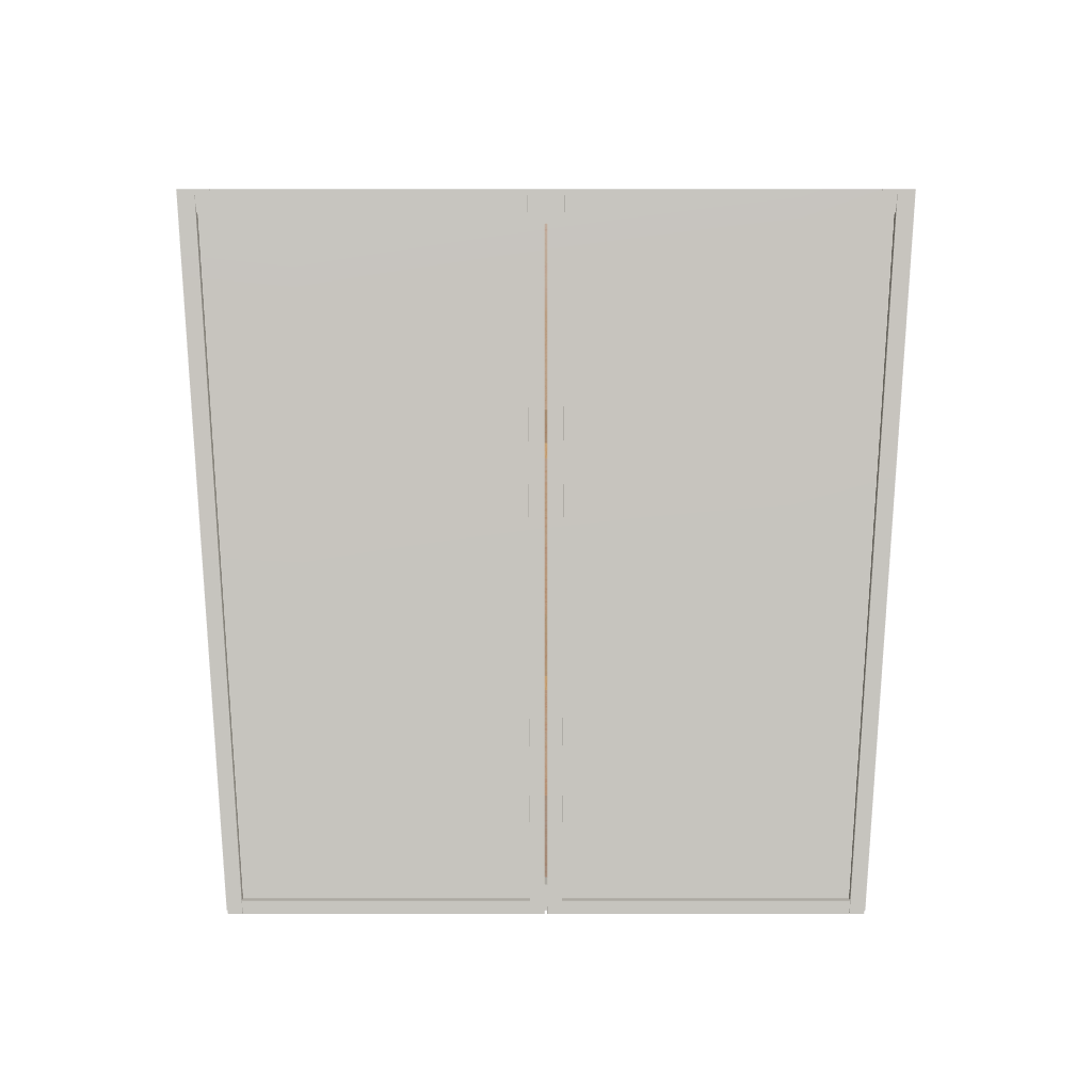 Modernform Cabinet Slim Dove White 33" W X 36" H X 12" D Double Door Wall Cabinet