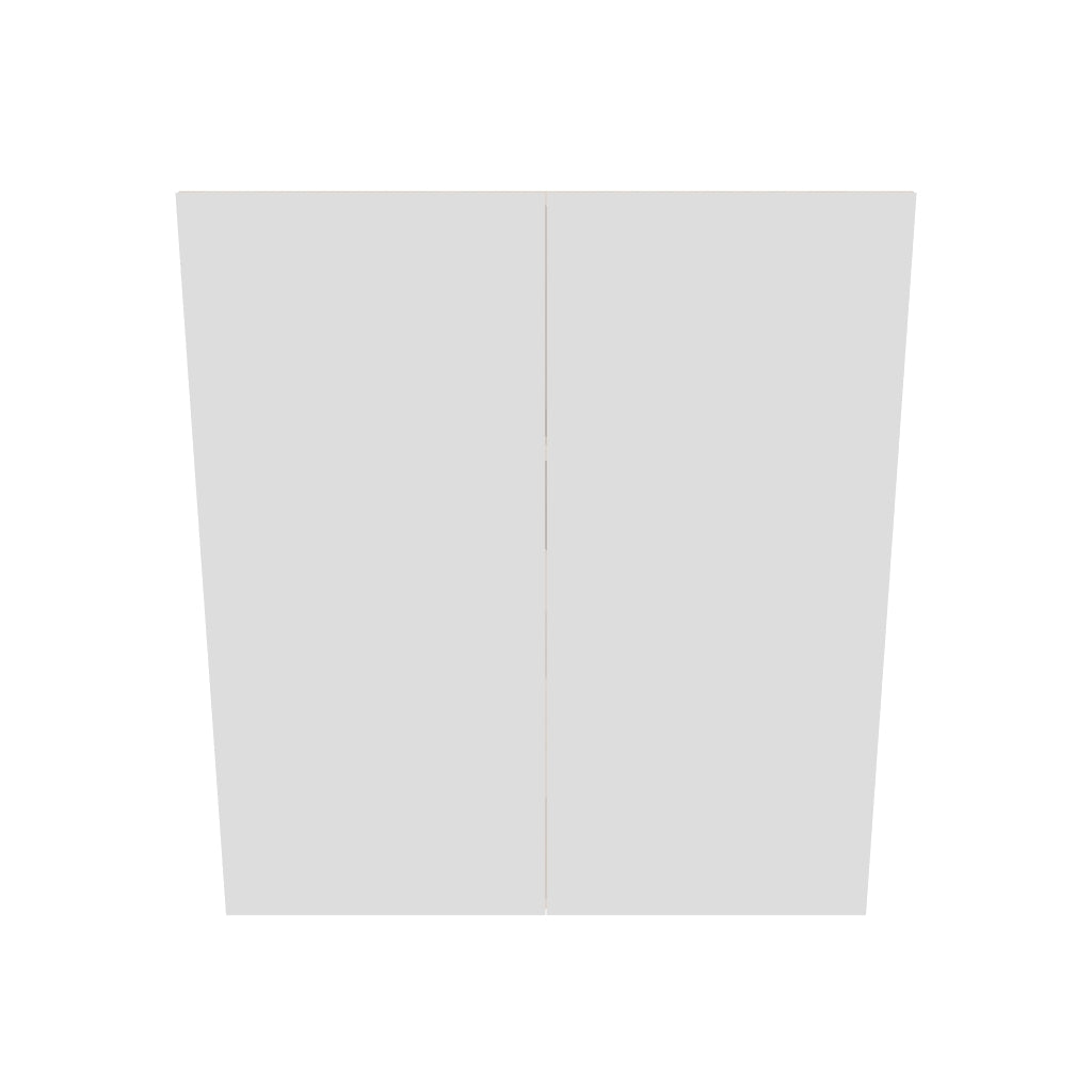 Modernform Cabinet Gloss White 33" W X 36" H X 12" D Double Door Wall Cabinet