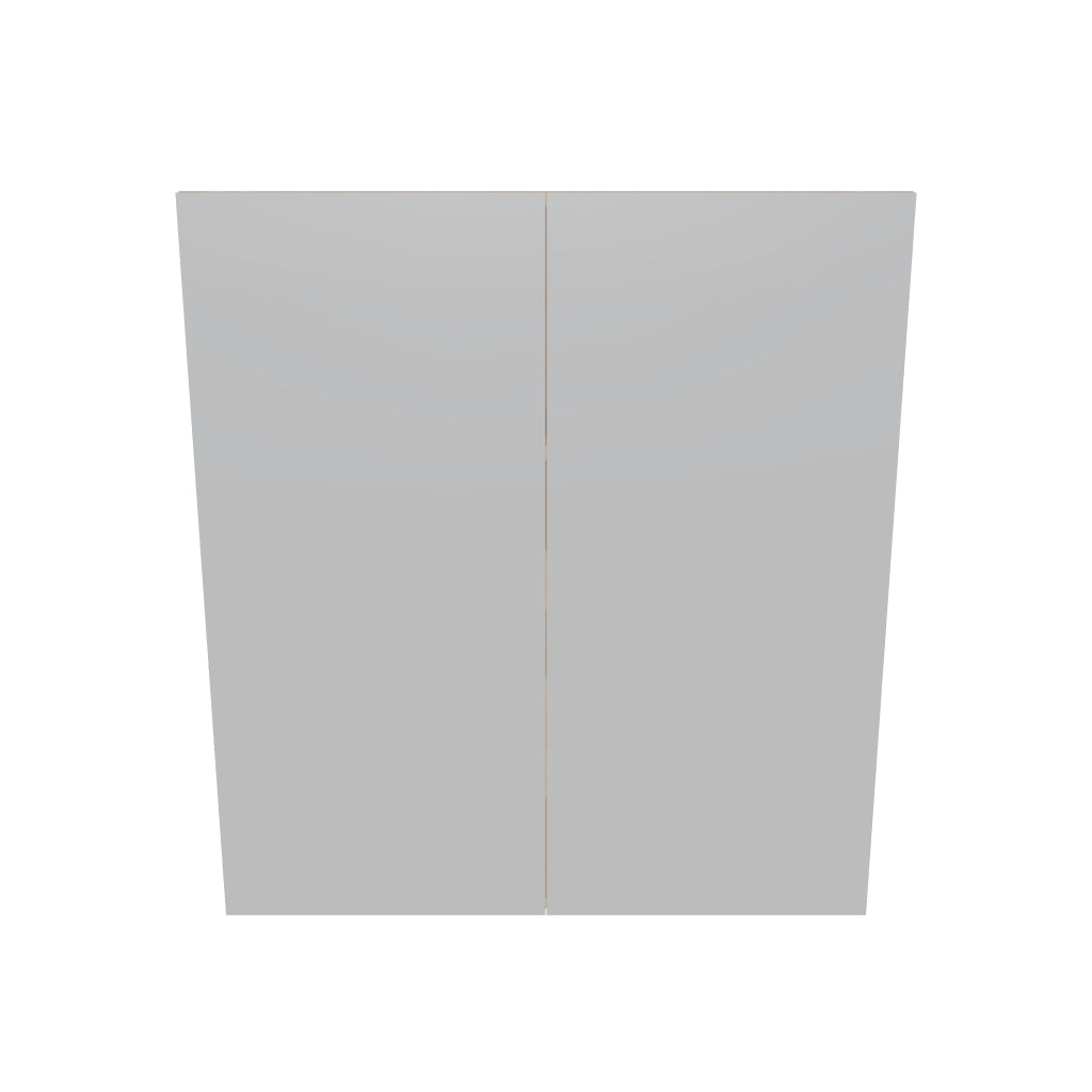 Modernform Cabinet Matte White 33" W X 36" H X 12" D Double Door Wall Cabinet