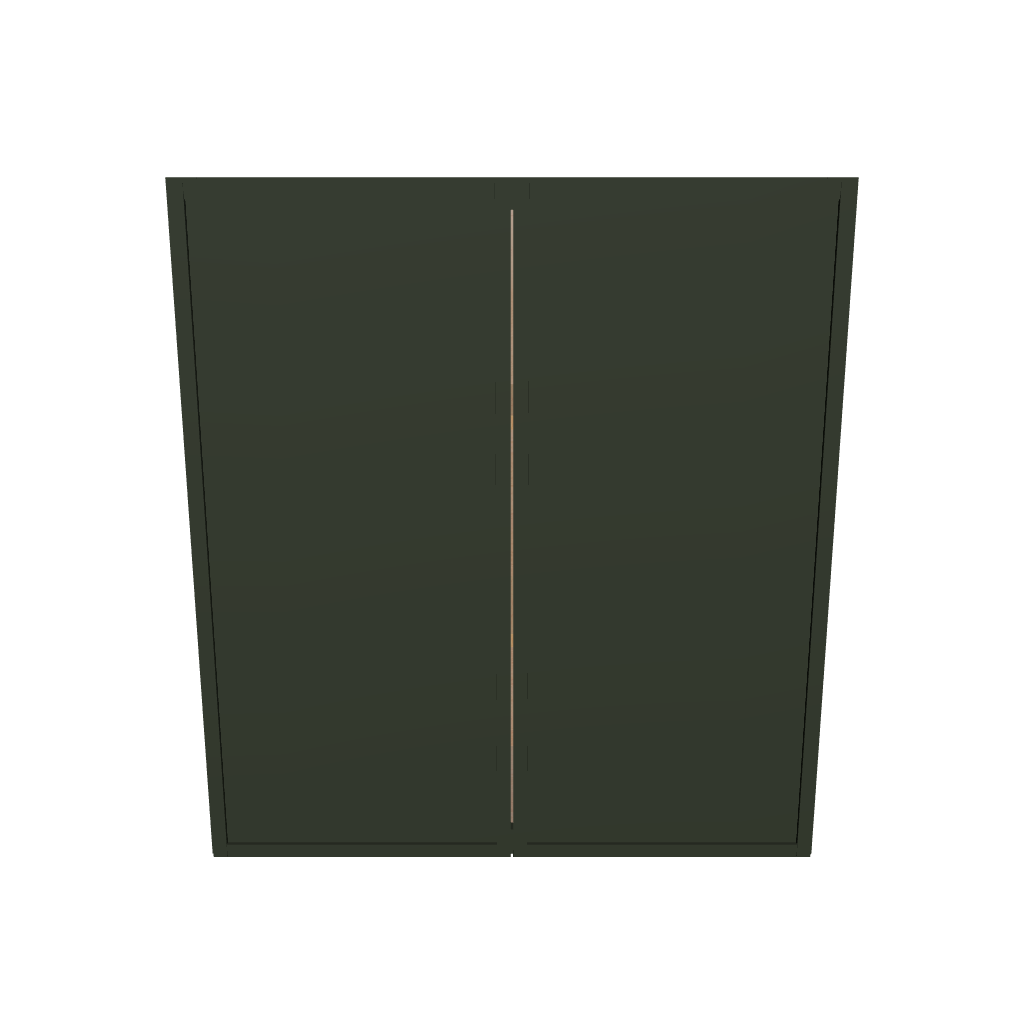 Modernform Cabinet Slim Sage Green 33" W X 36" H X 12" D Double Door Wall Cabinet