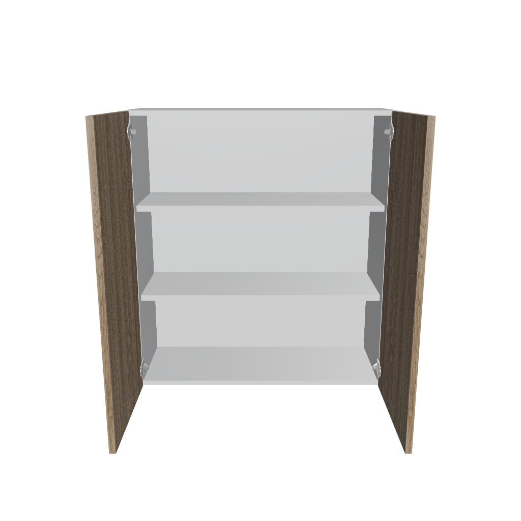 Modernform Cabinet Walnut 33" W X 36" H X 12" D Double Door Wall Cabinet