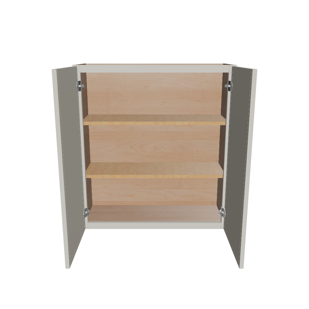 Modernform Cabinet Slim Dove White 33" W X 36" H X 12" D Double Door Wall Cabinet