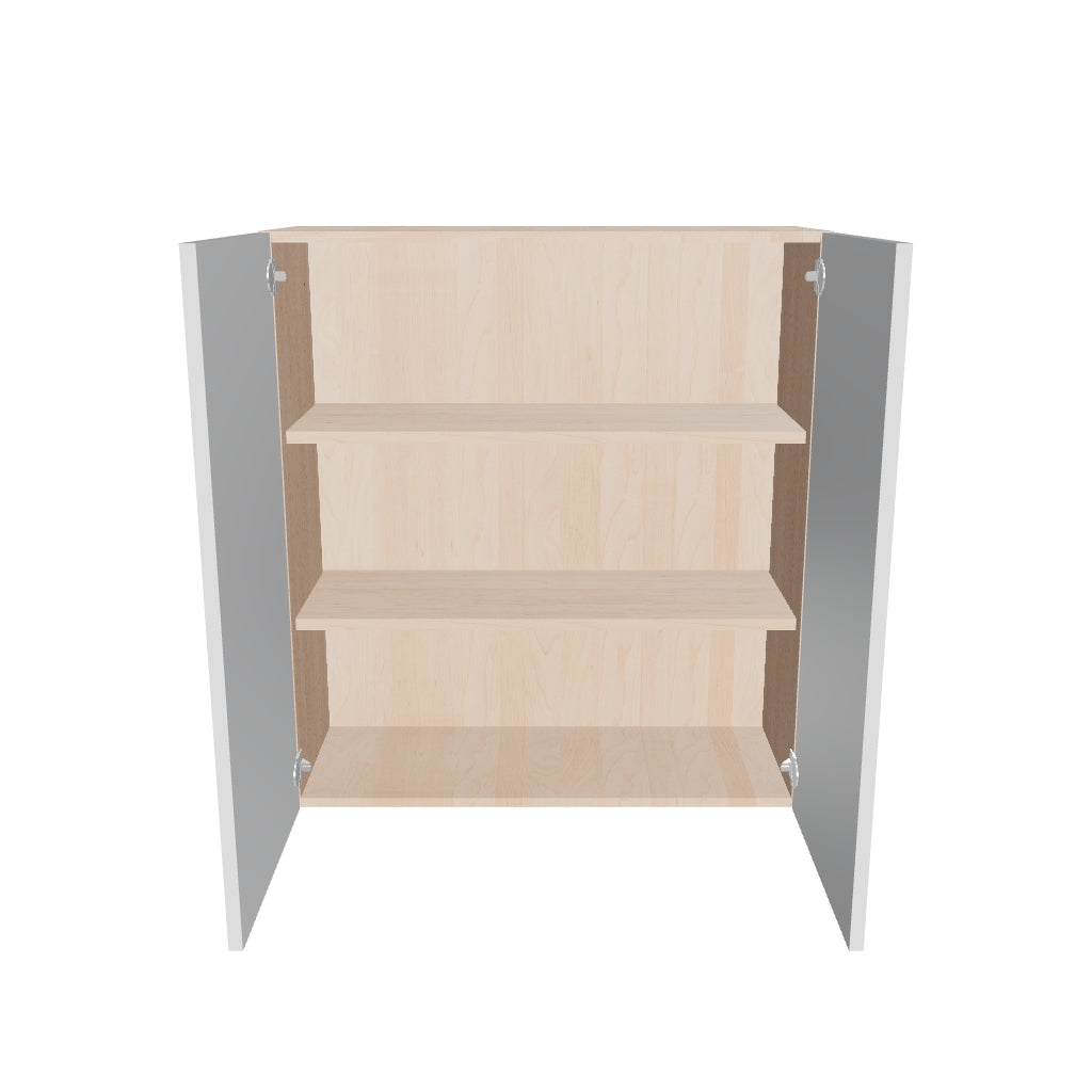 Modernform Cabinet Gloss White 33" W X 36" H X 12" D Double Door Wall Cabinet