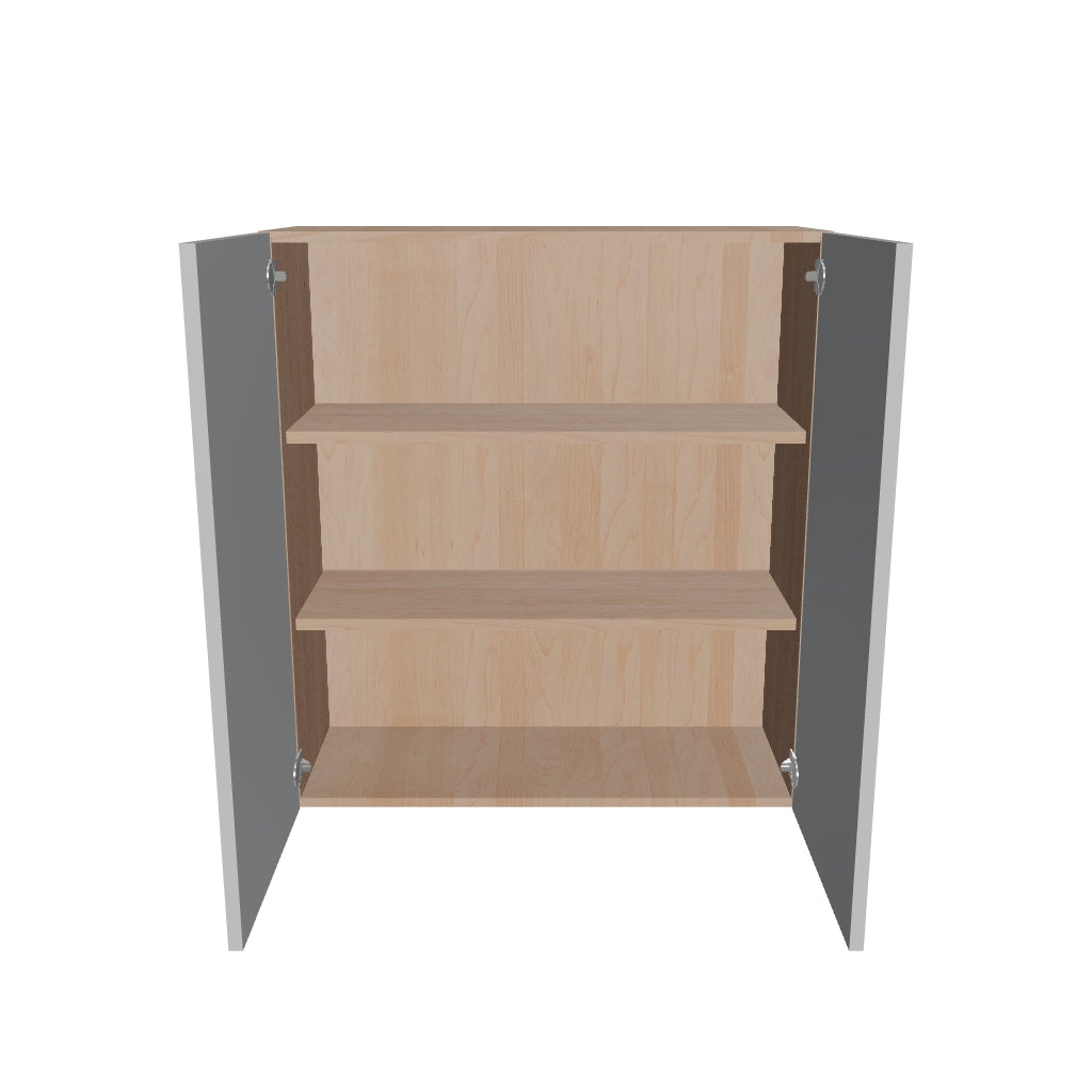Modernform Cabinet Matte White 33" W X 36" H X 12" D Double Door Wall Cabinet