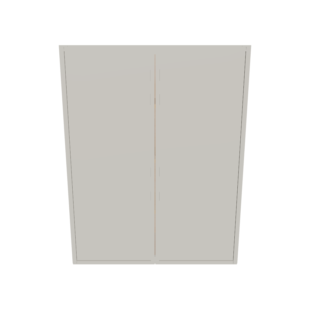 Modernform Cabinet Slim Dove White 33" W X 42" H X 12" D Double Door Wall Cabinet