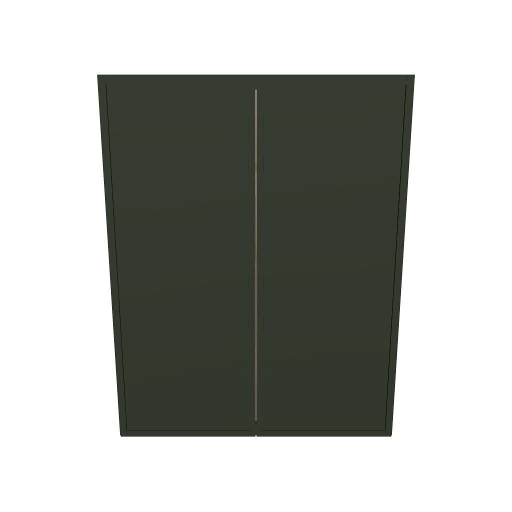 Modernform Cabinet Slim Sage Green 33" W X 42" H X 12" D Double Door Wall Cabinet