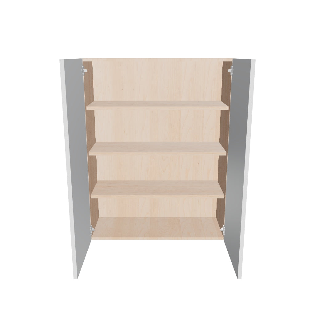 Modernform Cabinet Gloss White 33" W X 42" H X 12" D Double Door Wall Cabinet