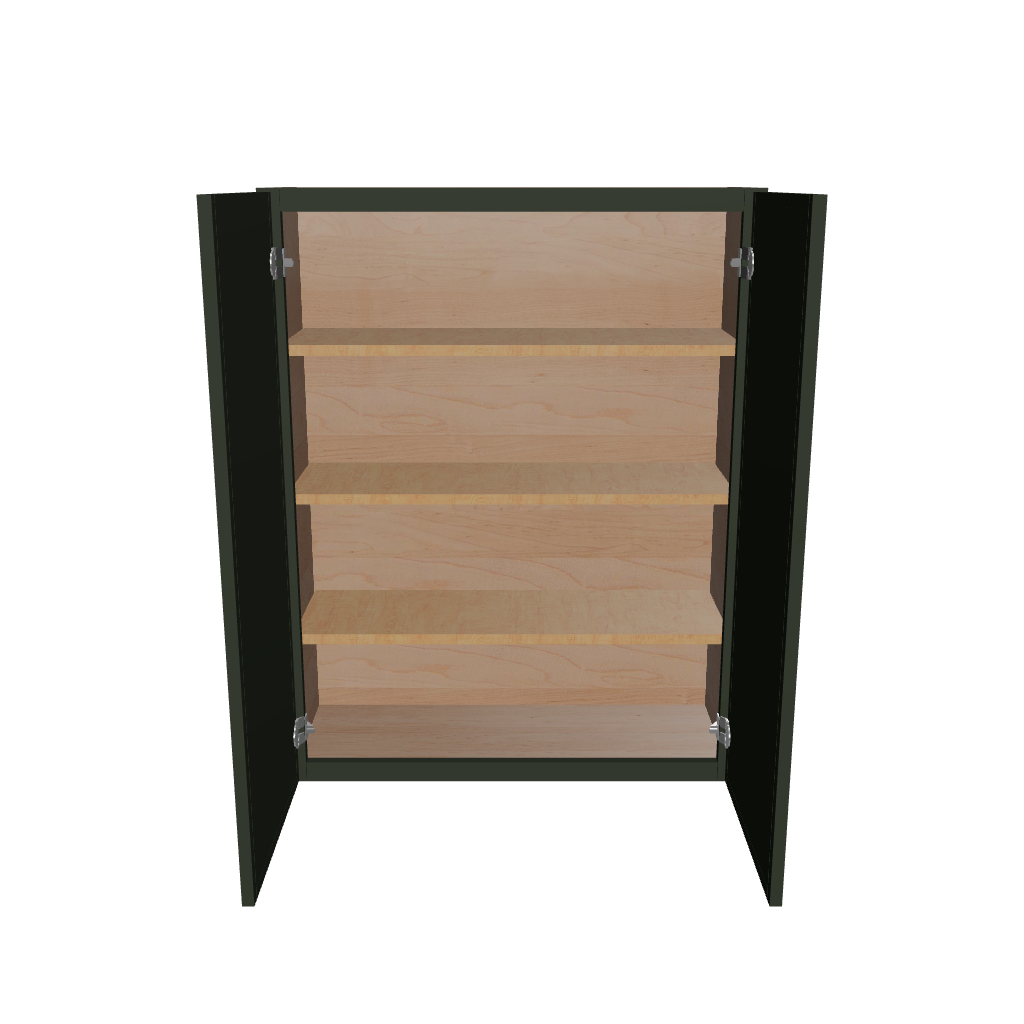 Modernform Cabinet Slim Sage Green 33" W X 42" H X 12" D Double Door Wall Cabinet