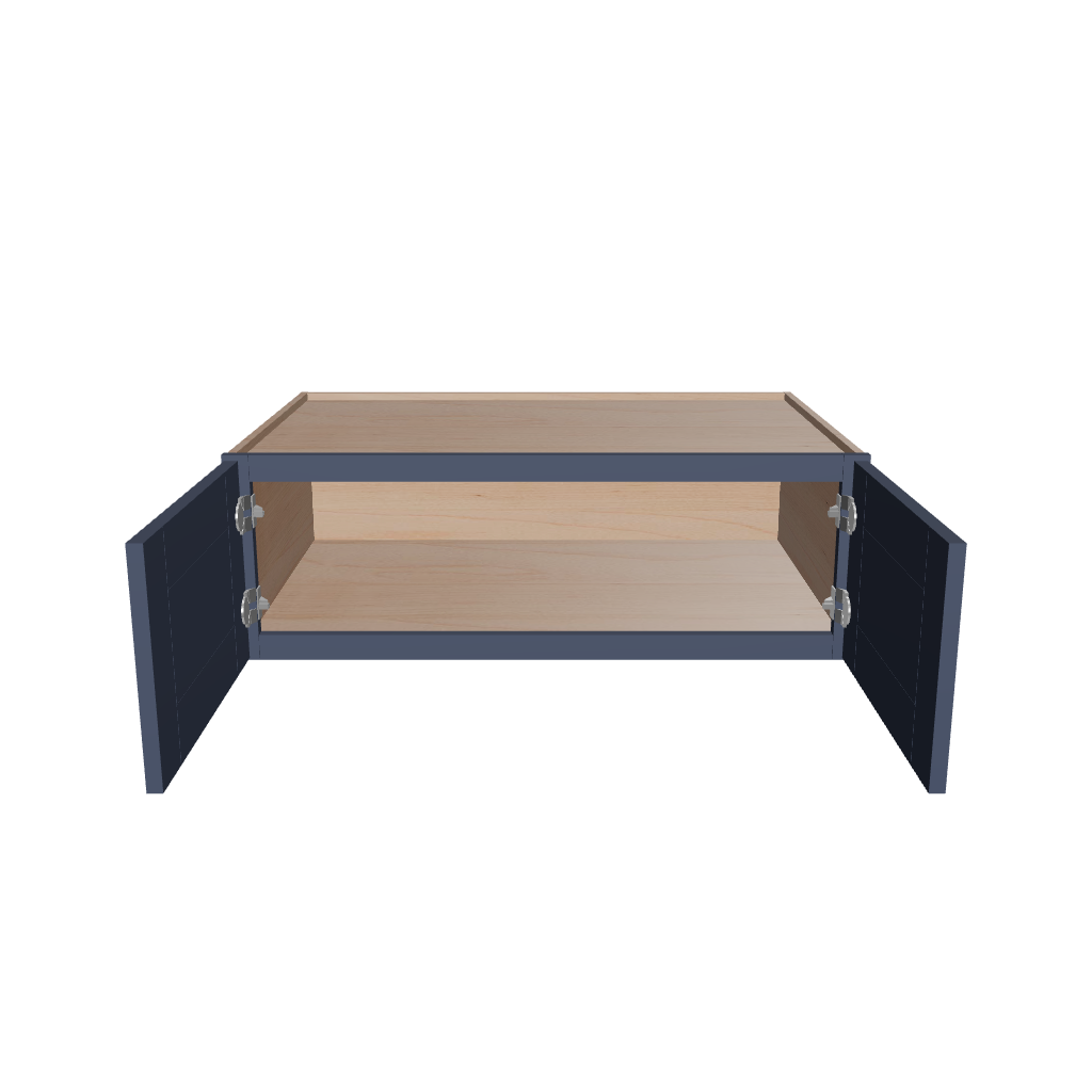 Modernform Cabinet Signature Blue 36" W X 12" H X 24" D Double Door Wall Cabinet