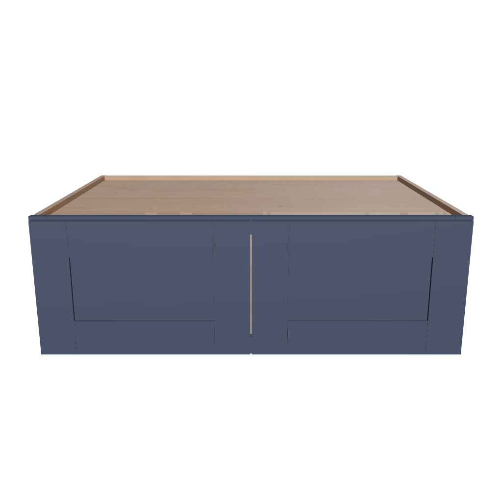 Modernform Cabinet Signature Blue 36" W X 12" H X 24" D Double Door Wall Cabinet