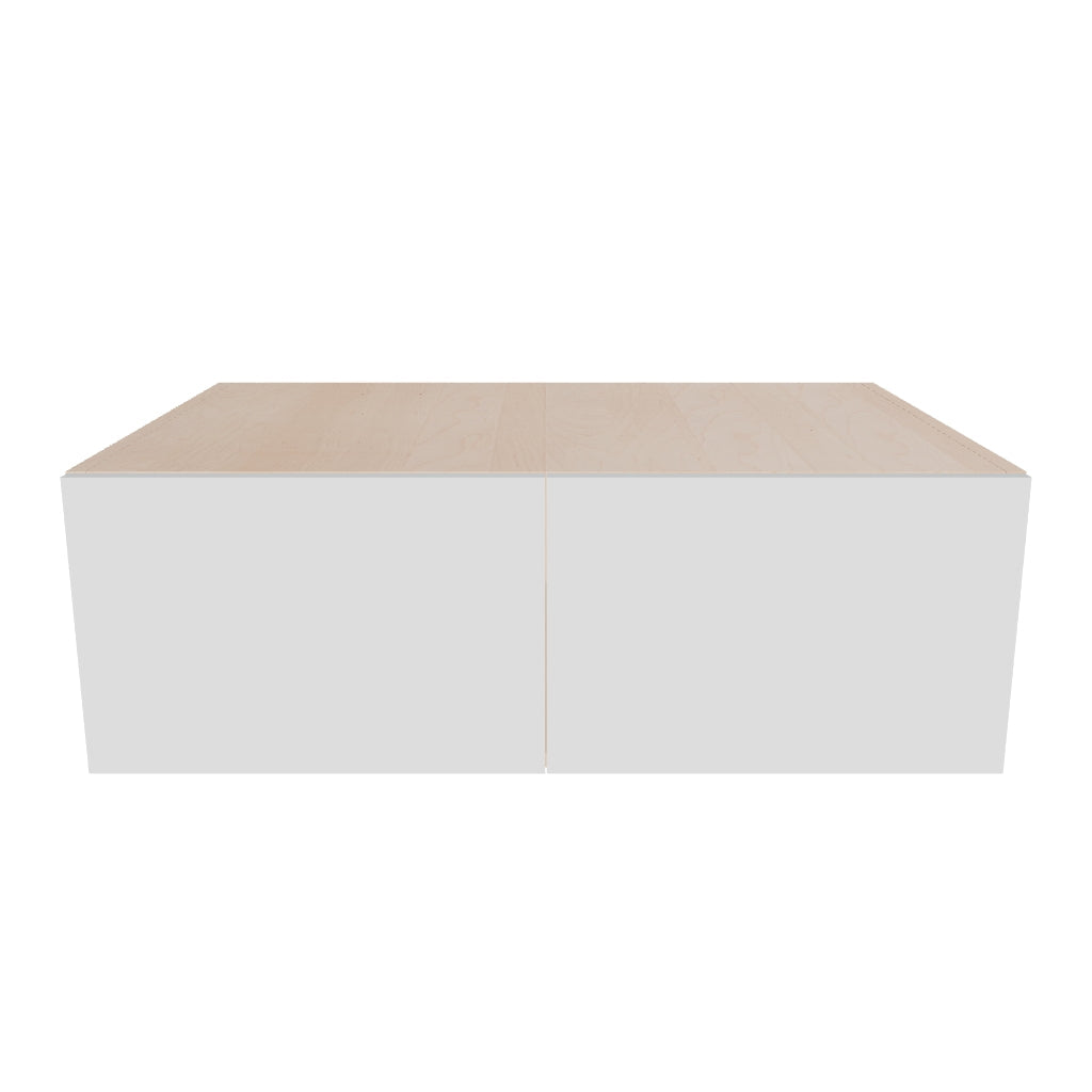 Modernform Cabinet Gloss White 36" W X 12" H X 24" D Double Door Wall Cabinet