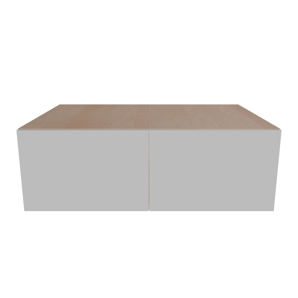 Modernform Cabinet Matte White 36" W X 12" H X 24" D Double Door Wall Cabinet