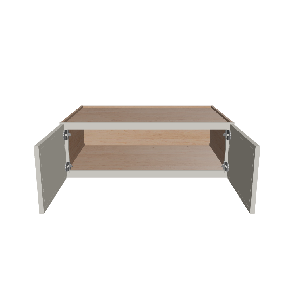 Modernform Cabinet Slim Dove White 36" W X 12" H X 24" D Double Door Wall Cabinet