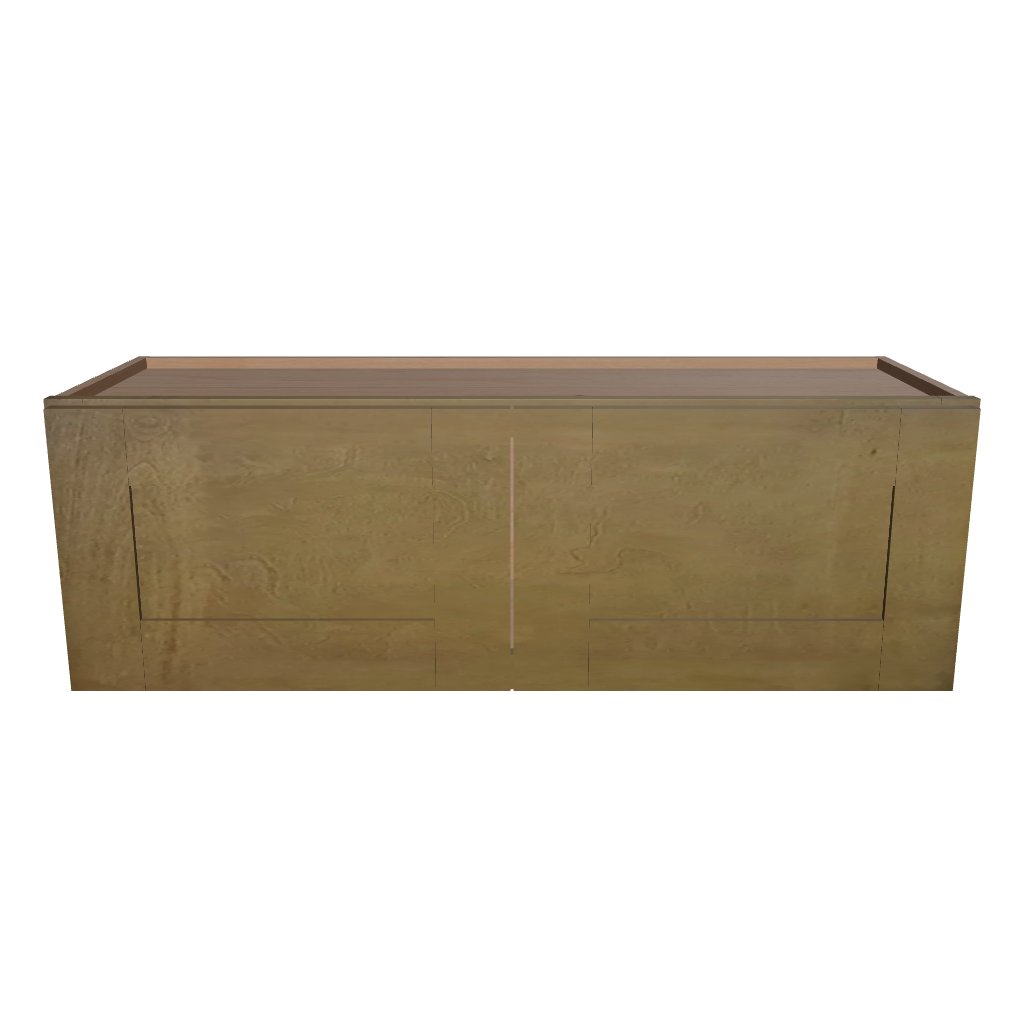 Modernform Cabinet Natural Shaker 36" W X 12" H X 12" D Double Door Wall Cabinet