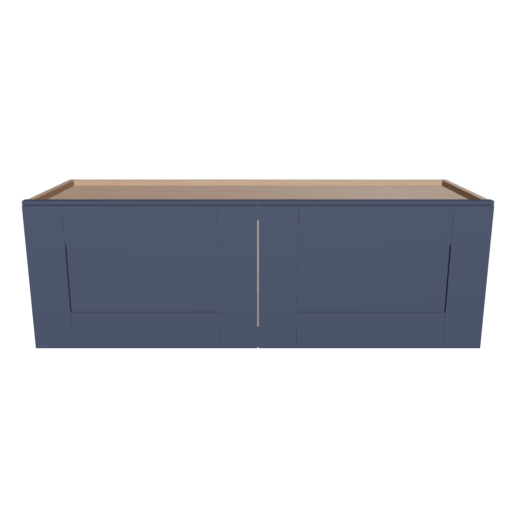 Modernform Cabinet Signature Blue 36" W X 12" H X 12" D Double Door Wall Cabinet