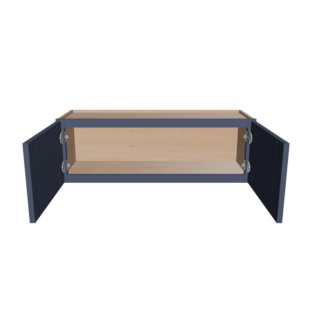 Modernform Cabinet Signature Blue 36" W X 12" H X 12" D Double Door Wall Cabinet
