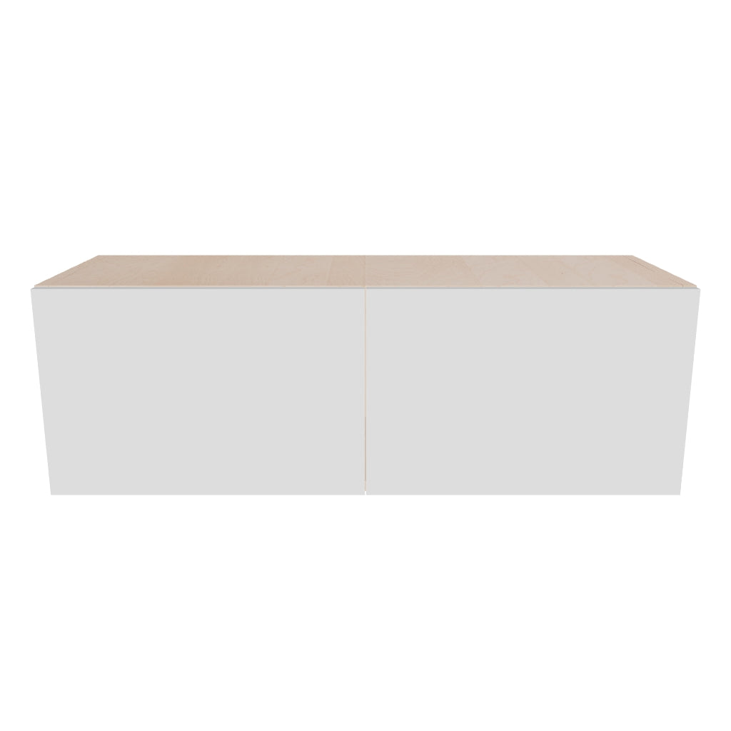 Modernform Cabinet Gloss White 36" W X 12" H X 12" D Double Door Wall Cabinet