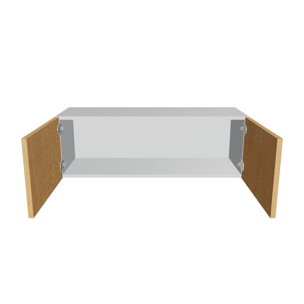 Modernform Cabinet Natural Oak 36" W X 12" H X 12" D Double Door Wall Cabinet