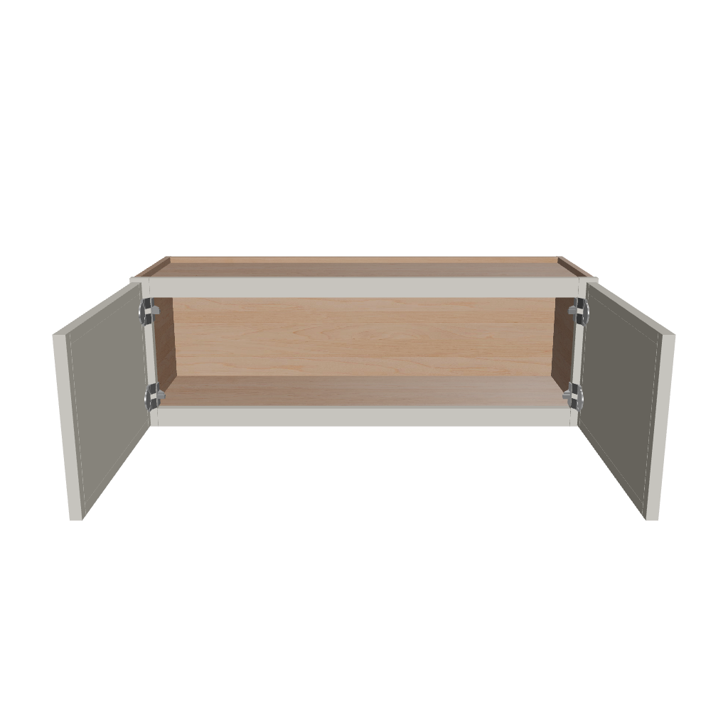 Modernform Cabinet Slim Dove White 36" W X 12" H X 12" D Double Door Wall Cabinet
