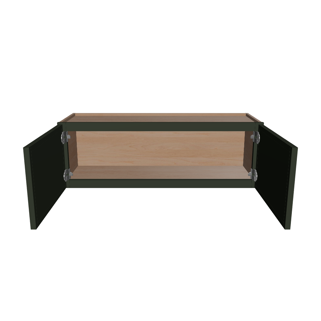 Modernform Cabinet Slim Sage Green 36" W X 12" H X 12" D Double Door Wall Cabinet