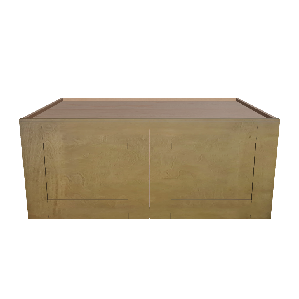 Modernform Cabinet Natural Shaker 36" W X 15" H X 24" D Double Door Wall Cabinet