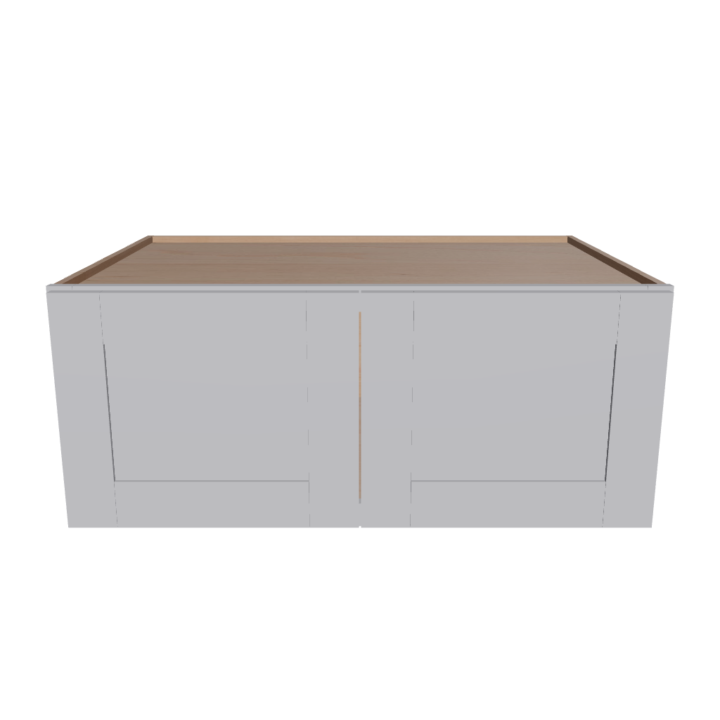 Modernform Cabinet Grey Shaker 36" W X 15" H X 24" D Double Door Wall Cabinet