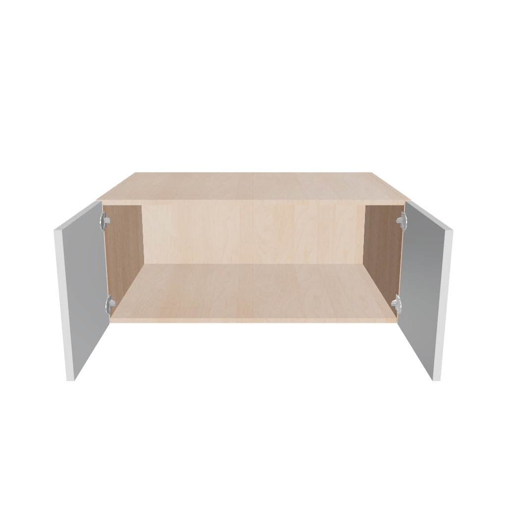Modernform Cabinet Gloss White 36" W X 15" H X 24" D Double Door Wall Cabinet