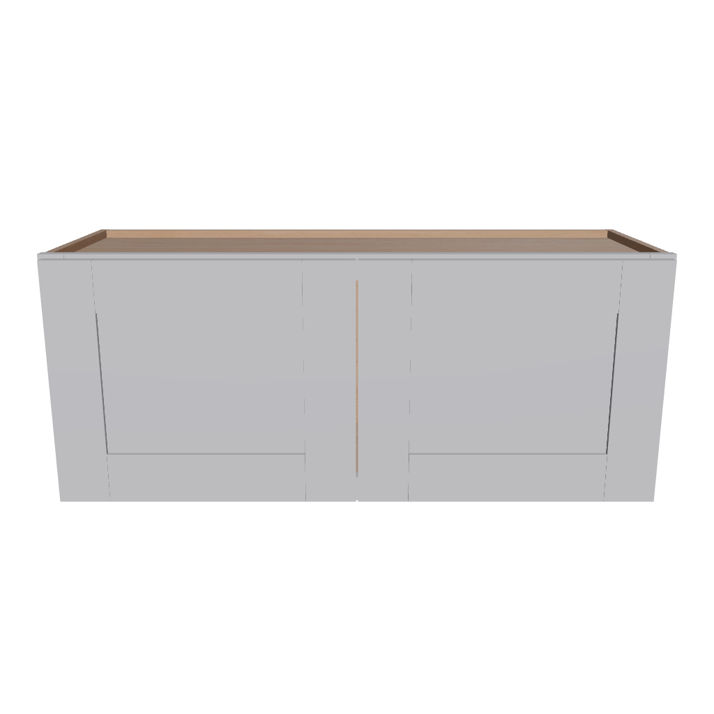 Modernform Cabinet Grey Shaker 36" W X 15" H X 12" D Double Door Wall Cabinet