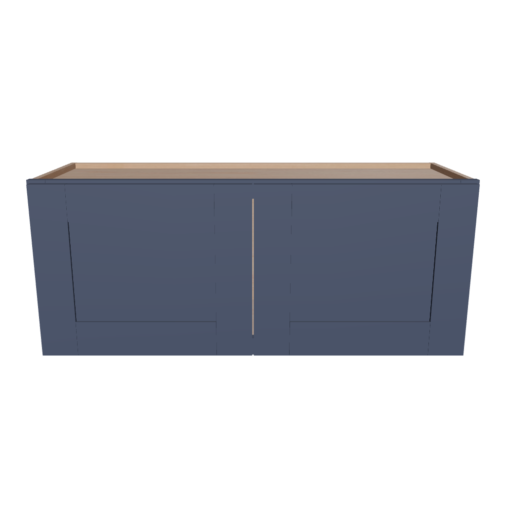 Modernform Cabinet Signature Blue 36" W X 15" H X 12" D Double Door Wall Cabinet