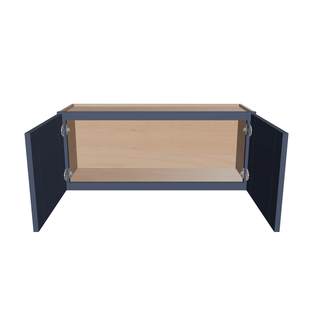 Modernform Cabinet Signature Blue 36" W X 15" H X 12" D Double Door Wall Cabinet