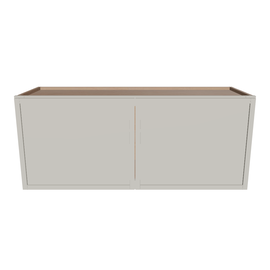 Modernform Cabinet Slim Dove White 36" W X 15" H X 12" D Double Door Wall Cabinet