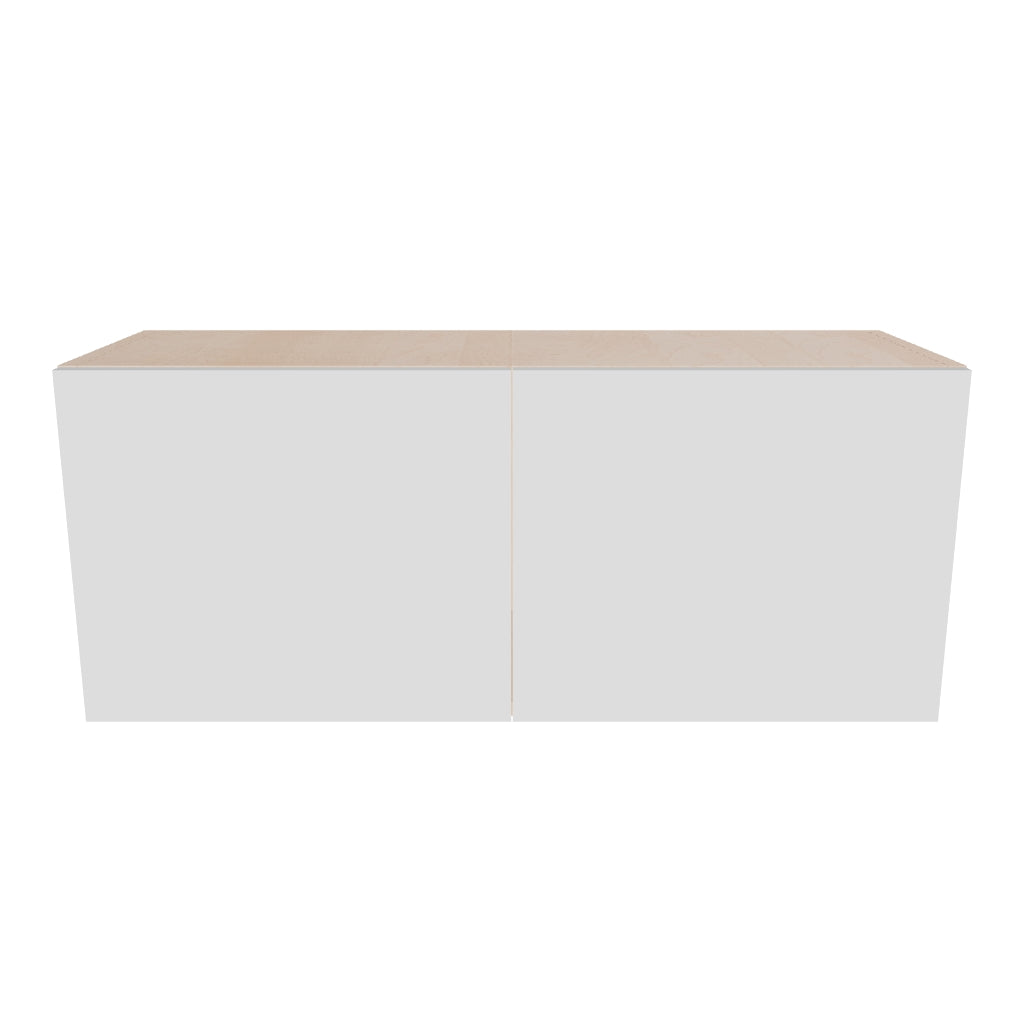 Modernform Cabinet Gloss White 36" W X 15" H X 12" D Double Door Wall Cabinet